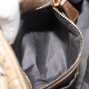Miu Miu Matelasse Hand Bag Leather Beige Gold Auth BA15801V-26