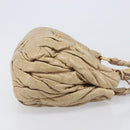 Miu Miu Matelasse Hand Bag Leather Beige Gold Auth BA15801V-4
