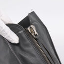 BALENCIAGA Paper B4 Hand Bag Leather Gray Silver 432596 Auth BA15802V-19