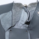 BALENCIAGA Paper B4 Hand Bag Leather Gray Silver 432596 Auth BA15802V-22