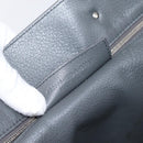 BALENCIAGA Paper B4 Hand Bag Leather Gray Silver 432596 Auth BA15802V-12