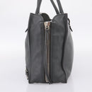 BALENCIAGA Paper B4 Hand Bag Leather Gray Silver 432596 Auth BA15802V-4