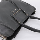 BALENCIAGA Paper B4 Hand Bag Leather Gray Silver 432596 Auth BA15802V-6
