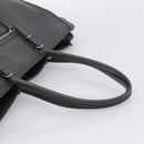BALENCIAGA Paper B4 Hand Bag Leather Gray Silver 432596 Auth BA15802V-7