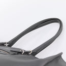 BALENCIAGA Paper B4 Hand Bag Leather Gray Silver 432596 Auth BA15802V-14