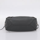 BALENCIAGA Paper B4 Hand Bag Leather Gray Silver 432596 Auth BA15802V-5
