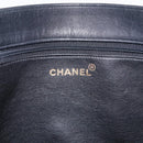 CHANEL Chain Big COCO Mark Tote Bag Lamb Skin Black Gold CC Auth BA15804V-17