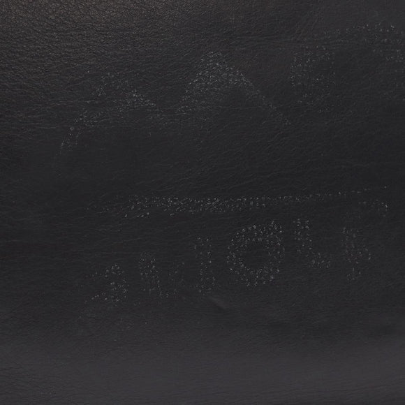CHANEL Chain Big COCO Mark Tote Bag Lamb Skin Black Gold CC Auth BA15804V