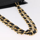 CHANEL Chain Big COCO Mark Tote Bag Lamb Skin Black Gold CC Auth BA15804V-9