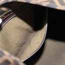 FENDI Zucca Canvas Mamma Baguette Shoulder Bag Black Brown Auth BA15806V-22