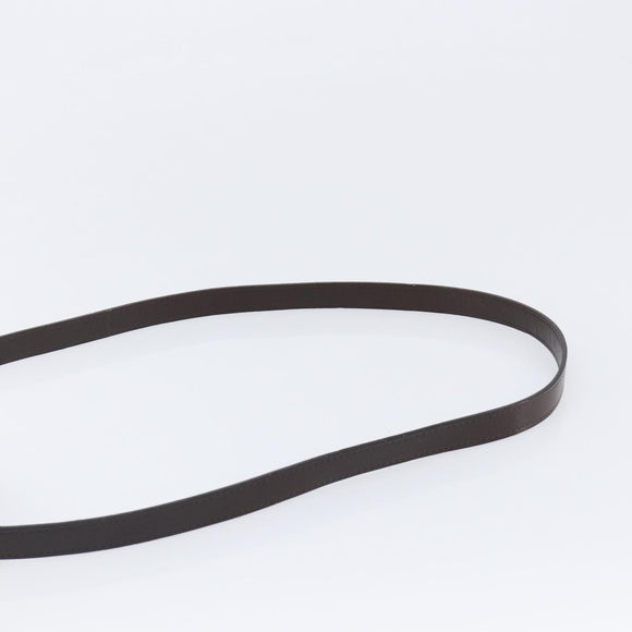SAINT LAURENT Hand Bag PVC Canvas 2way Brown Gold Auth BA15808A