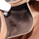 CELINE Macadam Canvas Shoulder Bag PVC Leather Brown Gold Auth BA1581-11