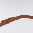 CELINE Macadam Canvas Shoulder Bag PVC Leather Brown Gold Auth BA1581-8