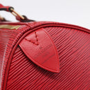 LOUIS VUITTON Epi Speedy 25 Hand Bag Castilian Red M43017 LV Auth BA15812V-17