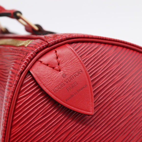 LOUIS VUITTON Epi Speedy 25 Hand Bag Castilian Red M43017 LV Auth BA15812V