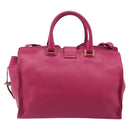 SAINT LAURENT Petit Cabas Hand Bag Leather 2way Pink Gold Auth BA15814V-3