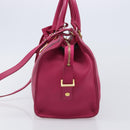 SAINT LAURENT Petit Cabas Hand Bag Leather 2way Pink Gold Auth BA15814V-4