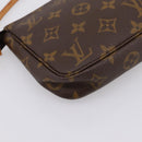 LOUIS VUITTON Monogram Pochette Accessoires Pouch M51980 LV Auth BA15816V-18
