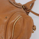 Chloe Paddington Hand Bag Leather Beige Gold Silver Auth BA15819V-11
