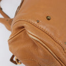 Chloe Paddington Hand Bag Leather Beige Gold Silver Auth BA15819V-12