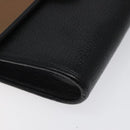 Christian Dior Shoulder Bag Leather Black Brown gold Auth BA1582-14