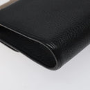 Christian Dior Shoulder Bag Leather Black Brown gold Auth BA1582-16