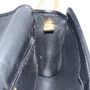 Christian Dior Shoulder Bag Leather Black Brown gold Auth BA1582-18