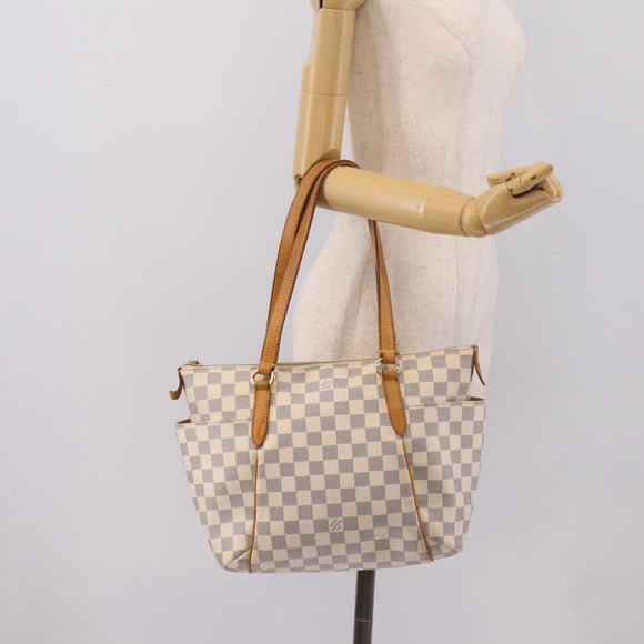 LOUIS VUITTON Damier Azur Totally PM Tote Bag N41280 LV Auth BA15820