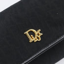 Christian Dior Trotter Canvas Chain Shoulder Bag Black Gold Auth BA15821-17