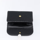 Christian Dior Trotter Canvas Chain Shoulder Bag Black Gold Auth BA15821-8