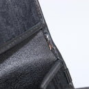 Christian Dior Trotter Canvas Chain Shoulder Bag Black Gold Auth BA15821-10