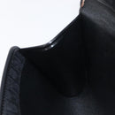 Christian Dior Trotter Canvas Chain Shoulder Bag Black Gold Auth BA15821-20