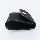 Christian Dior Trotter Canvas Chain Shoulder Bag Black Gold Auth BA15821-3