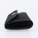 Christian Dior Trotter Canvas Chain Shoulder Bag Black Gold Auth BA15821-4