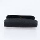 Christian Dior Trotter Canvas Chain Shoulder Bag Black Gold Auth BA15821-6