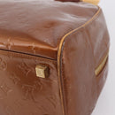 LOUIS VUITTON Monogram Vernis Tompkins Square Bag Bronze M91103 LV Auth BA15825-12