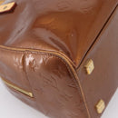 LOUIS VUITTON Monogram Vernis Tompkins Square Bag Bronze M91103 LV Auth BA15825-13