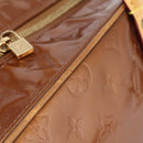 LOUIS VUITTON Monogram Vernis Tompkins Square Bag Bronze M91103 LV Auth BA15825-16