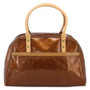 LOUIS VUITTON Monogram Vernis Tompkins Square Bag Bronze M91103 LV Auth BA15825-2