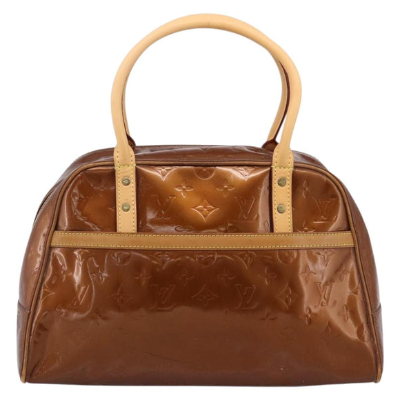 LOUIS VUITTON Monogram Vernis Tompkins Square Bag Bronze M91103 LV Auth BA15825