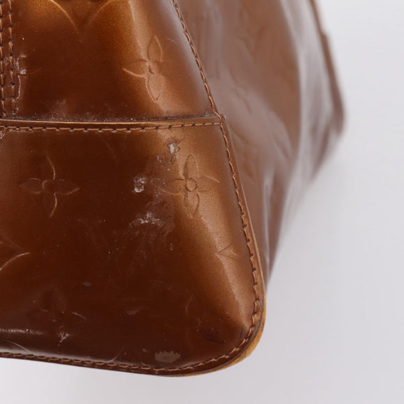 LOUIS VUITTON Monogram Vernis Tompkins Square Bag Bronze M91103 LV Auth BA15825