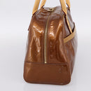 LOUIS VUITTON Monogram Vernis Tompkins Square Bag Bronze M91103 LV Auth BA15825-4