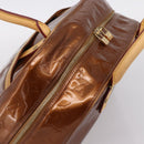 LOUIS VUITTON Monogram Vernis Tompkins Square Bag Bronze M91103 LV Auth BA15825-6