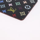 LOUIS VUITTON Monogram Multicolor Etui Hand Mirror Black M92651 LV Auth BA15826-10