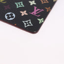 LOUIS VUITTON Monogram Multicolor Etui Hand Mirror Black M92651 LV Auth BA15826-11