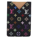 LOUIS VUITTON Monogram Multicolor Etui Hand Mirror Black M92651 LV Auth BA15826-2