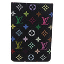 LOUIS VUITTON Monogram Multicolor Etui Hand Mirror Black M92651 LV Auth BA15826-3