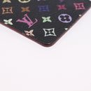 LOUIS VUITTON Monogram Multicolor Etui Hand Mirror Black M92651 LV Auth BA15826-8