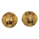 CHANEL Matelasse Earring metal Gold CC Auth BA15827-2