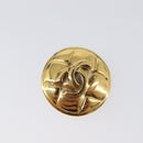 CHANEL Matelasse Earring metal Gold CC Auth BA15827-8